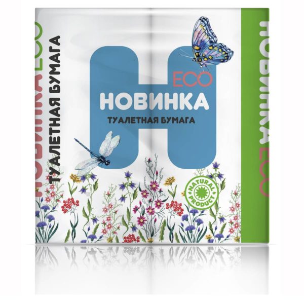 Назрань — Туалетная бумага  «Новинка ЭКО» 4Р 2 слоя белая оптом.